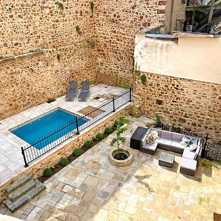 Elegant Medieval Restaure Avec Piscine, Cheminee, Proche Du Golf Et Attractions Culturelles - Fr-1-489-335 펜션 *